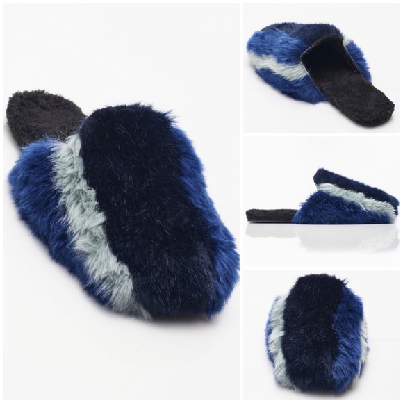 NWT! Free People Daylights Faux Fur Slide Slippers - Picture 4 of 12